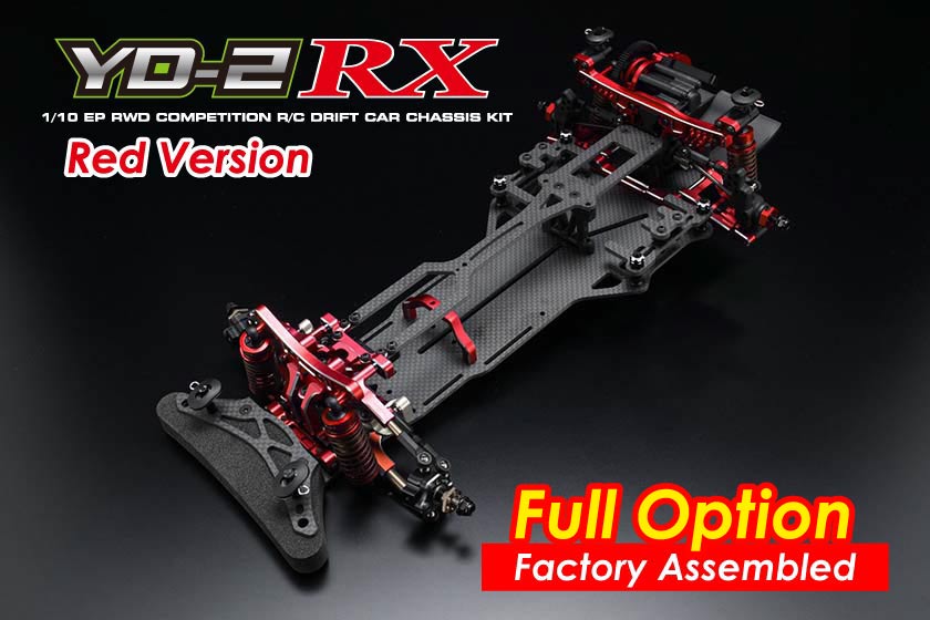 RWDドリフトカー YD-2RX オプション付き 組み立て済みシャーシ レッド