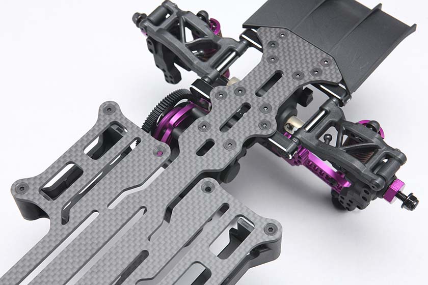 YD-2S Series High Traction Main Chassis (Mat Graphite SX3 Finish) [Yokomo]  Y2-002SMG YD2S